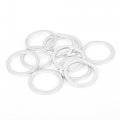 X Autohaux 10pcs M16 Silver Tone Oil Drain Plug Gaskets Replacement No 07119963252