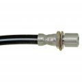 Brake Hydraulic Hose For Toyota Land Cruiser 1990 To 1997 Flexible With Treated Steel Fittings Black 12 In Overall Length 