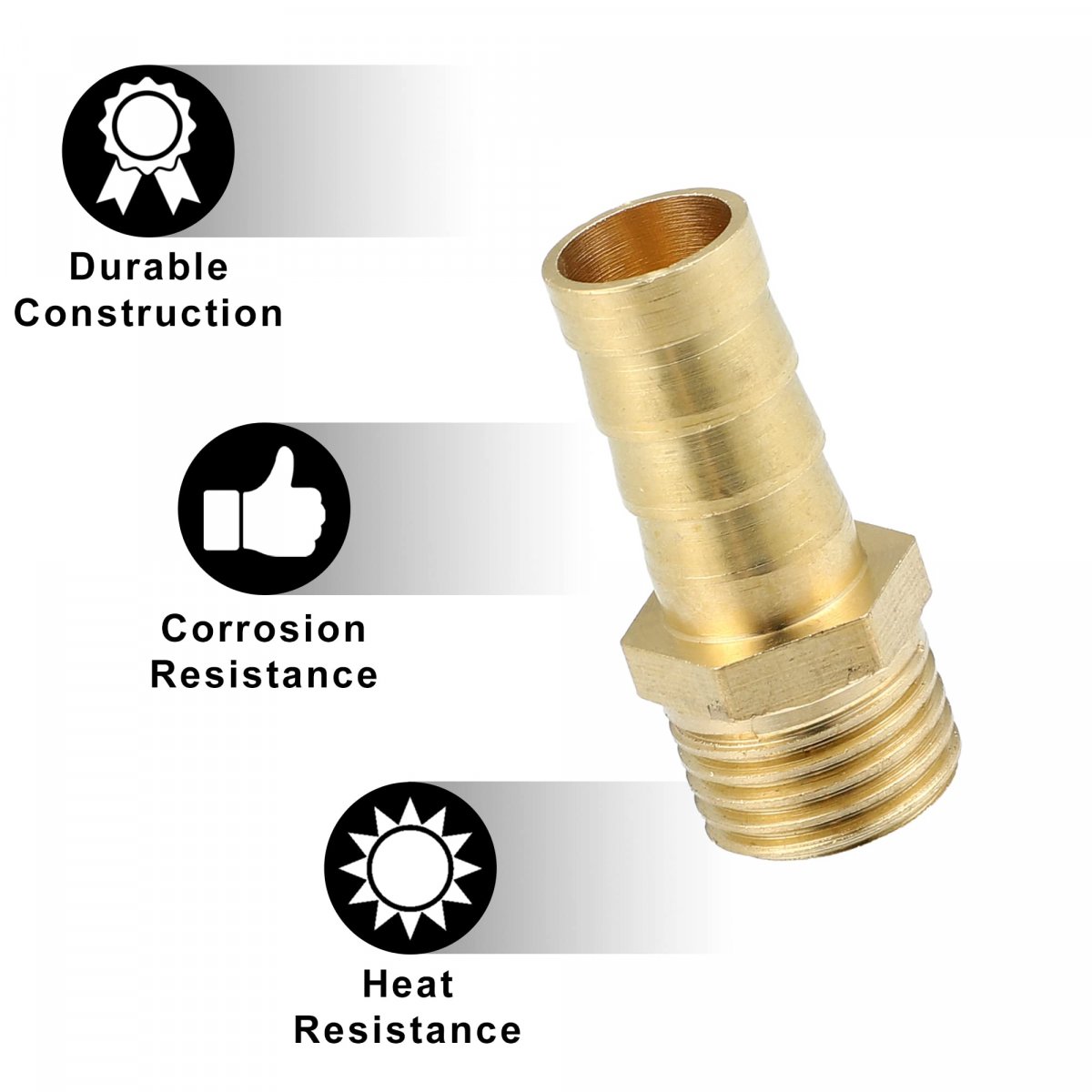 1 Pcs0mm Outer Diameter Barbed To 1 4 Bsp Hose Barb Tail Male Thread Adapter Brass Socket Compression Fittings