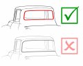 Auto Krafters Compatible Replacement For Back Glass Weatherstrip 1953-56 F-series 100 250 350 Flat Window Backlite Baaa-8142084