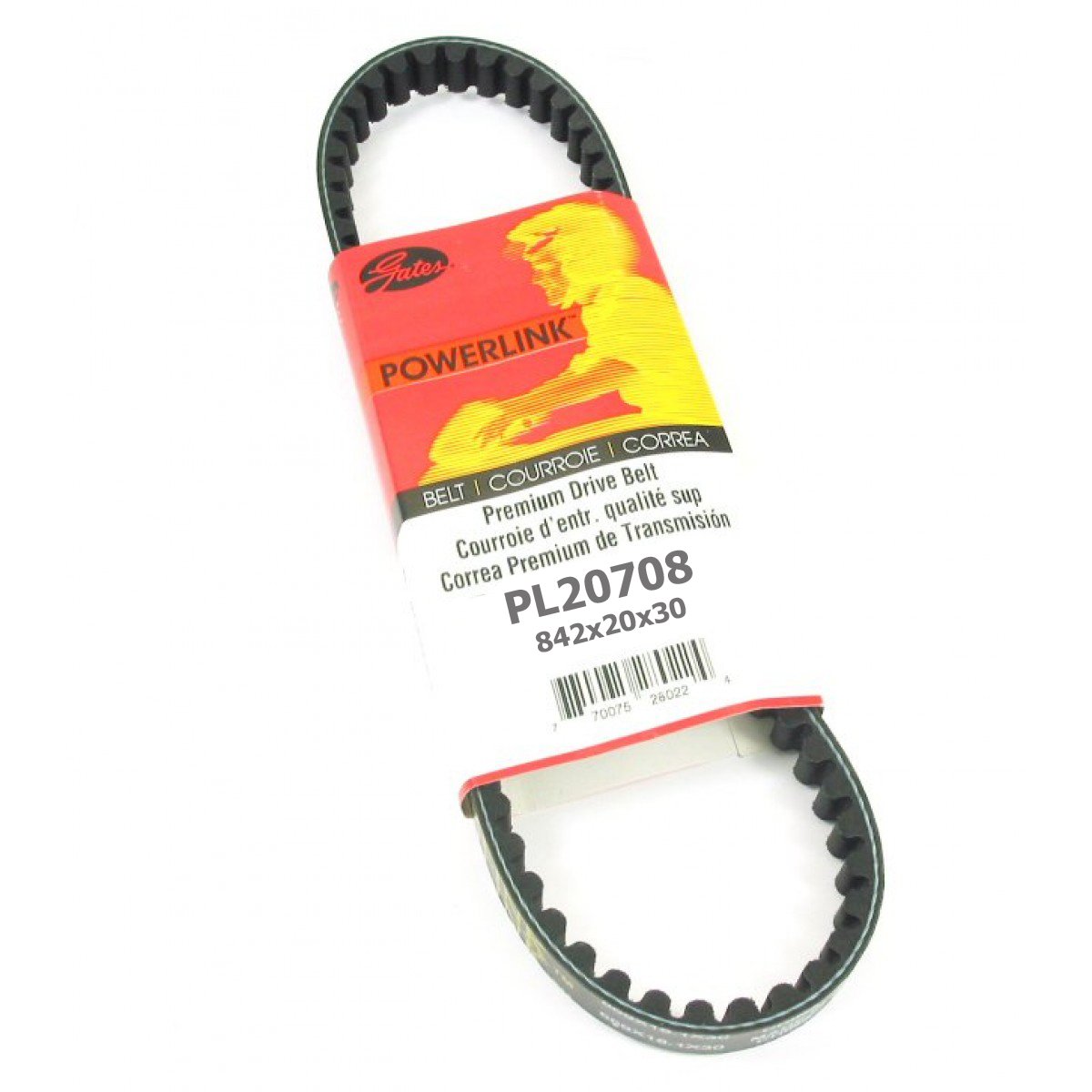 Premium Gates Powerlink Pl20708 Replaces 842 20 30 Standard Cvt Drive Belt