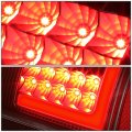 Auto Dynasty Tail Light For 97-07 Ford F-150 Heritage F250 F-350 F-450 F550 Super Duty 3d Led Stripe Brake Lights Black Housing 
