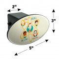 Big Bang Theory Retro Art Oval Tow Trailer Hitch Cover Plug Insert