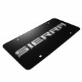 Ipick Image Made For Gmc Sierra 3d Nameplate Black Stainless Steel License Plate