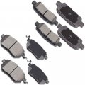 Ocpty Ceramic Brake Pads Front Rear Set 8pcs Fit For 03-05 Infiniti Fx35 Fx45 05-06 Nissan Altima 04-08 Maxima 03-07 09-12
