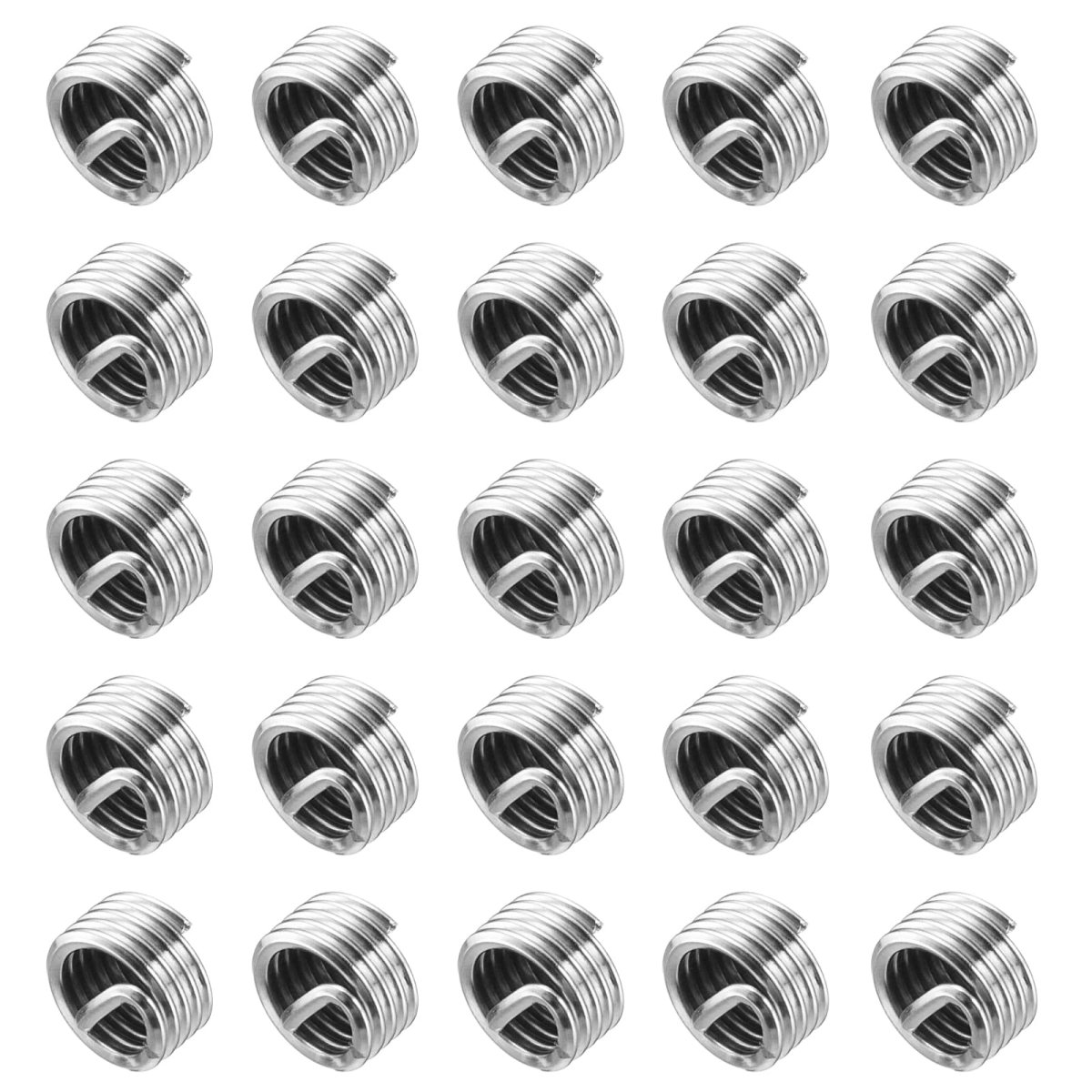50pcs Wire Thread Inserts 10-32 Unf 1d 3 16 304 Stainless Steel Helical Type Coiled Repair Kit Screw Threaded Sleeve Sheath For