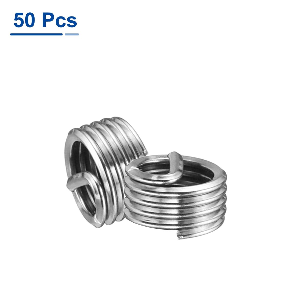 50pcs Wire Thread Inserts 10-32 Unf 1d 3 16 304 Stainless Steel Helical Type Coiled Repair Kit Screw Threaded Sleeve Sheath For