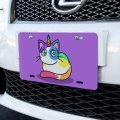 Graphics More Unicorn Cat With Rainbow Calico Markings Novelty Metal Vanity Tag License Plate 
