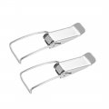 Nickel Plated Iron Spring Loaded Draw Toggle Latch Catches Hasp Pack Of 2 76mm 99 Length 