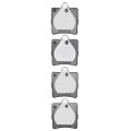 Disc Brake Pads For Mercedes Benz Slk300 2009010 2011 Front Position 2 87 Inner Height 2 35 In Pad Width