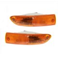 Front Turn Signal Light Pair For Mitsubishi Eclipse 2002 2003 2004 2005 Amber Lens With Bulbs Driver And Passenger Side 