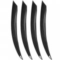 Hecasa Fog Light Grill Air Vent Cover Trim Strips Compatible With 2014-2021 Mercedes-benz C Class Front Plastic Decorative