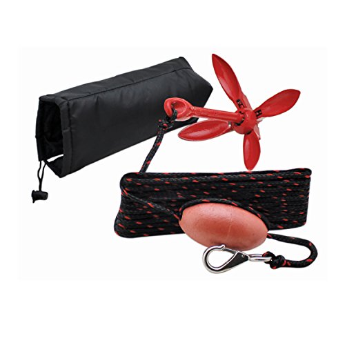 Extreme Max 3006 6548 Boattector Complete Pwc Grapnel Anchor Kit With Rope Marker Buoy Storage Bag 3 5 Lb