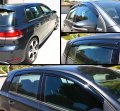 3d Wavy Shape Smoke Tinted Window Visor Vent Shade For 2010-2014 Mk6 Golf Gti 4 Door Hatchback Won T Fit 2