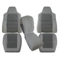 6pc Front Bottom Top Middle Seat Cover Gray Ford Excursion 2002 2003 2004 2005 For F250 F350 Xlt Xl 2006 2007 