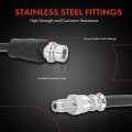 A-premium Front Driver And Passenger Brake Hydraulic Hose Compatible With Jaguar Models X-type 20-2005 2 5l 2002-2008 3 0l