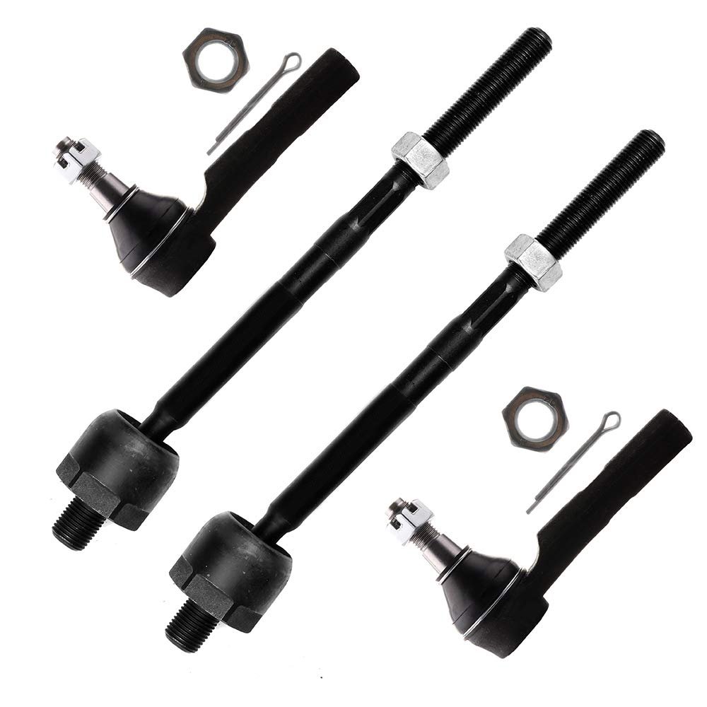 4pc Front Inner And Outer Tie Rod End Es3667 Ev81003 For Ford Explorer 2001 2003