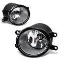 Toyota Yaris Rav4 Camry Pair Of Bumper Driving Fog Lights Clear Lens