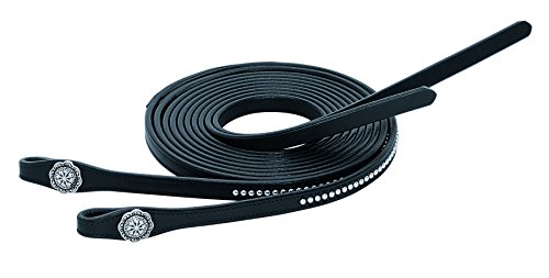 Weaver Leather Back In Split Reins Black Small
