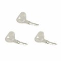 Firmusparts 3pcs Ignition Keys H32412 32412 Compatible With Mitsubishi Tractors Kubota G3200 G4200 G5200 G6200 L1275 L2050dt