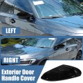 X Autohaux 1 Pair Abs Black Car Door Side Rearview Mirror Cover Trim For Honda 10th Gen Civic 2016-2021 Exterior Accessories