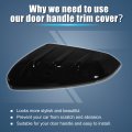 X Autohaux 1 Pair Abs Black Car Door Side Rearview Mirror Cover Trim For Honda 10th Gen Civic 2016-2021 Exterior Accessories