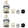 Rp25513 Faucet Stem Kit For Most Delta Two Handle Bathroom Kitchen Sink Bathtub With Rp4993 Rubber Seat And Spring -2 Pack By