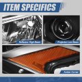 Halogen Model Factory Style Projector Headlight Lamp Compatible With Nissan Altima 2019-2022 Driver Left Side Black Housing