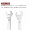 Uxcell Thin Open End Wrench 10mm X 12mm Metric Mirror-chrome Plated High Carbon Steel For Household Maintenance And General