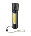 Adjustable Focus Usb Rechargeable Zoom Flashlight Fl3657r5 300 Lumens Led Handheld Light With Side And Strobe Water Resistant