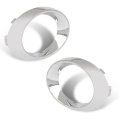 Pit66 Fog Light Trim Set Left Right Chrome 2pcs Compatible With Benz Glk350 Submodel 4matic Base 2010-2012 2048851074 