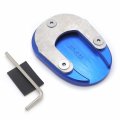Aluminum Side Stand Plate Kickstand Pad Blue For Fjr1300 2001-2019 Nice Cnc P N Gzsp-jd-028 