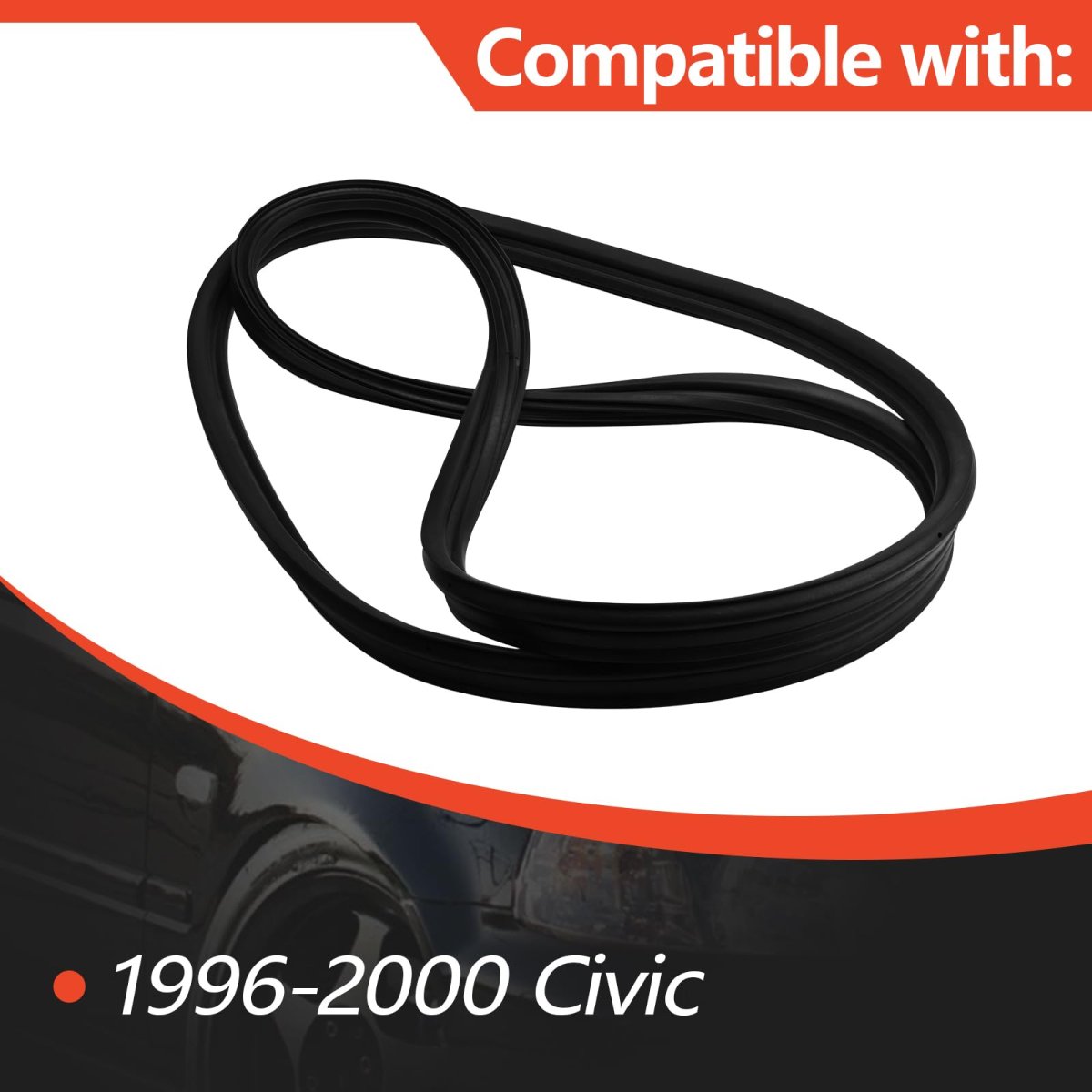 74865-s04-003 Rear Trunk Weather Stripping Fit For 1996-2000 Civic