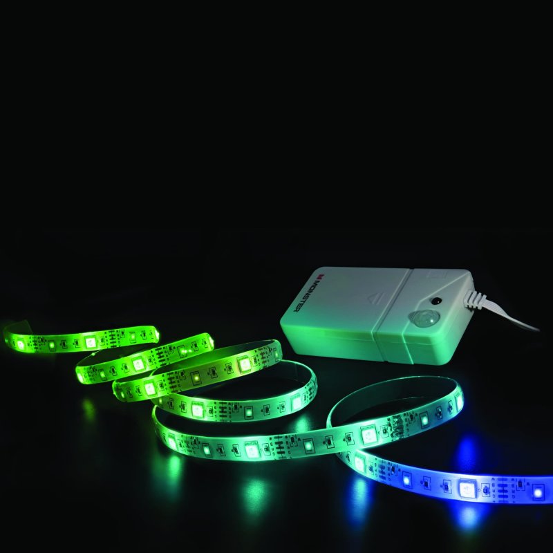 Monster Multicolor Multi-white 6 5ft Led Light Strip With Motion Activation 88 Unique Settings Use Remote For Customization