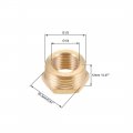 Uxcell Brass Threaded Pipe Fitting G1 2 Male X 4 Female Hex Bushing Adapter 10pcs