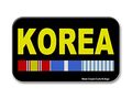 Reflective Vinyl Car Sticker 3x5in Korean War 