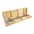 18 45cm 450mm Inch Metric Heavy Duty Vernier Caliper Ruler Wooden Case