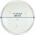 Hqrp 11-1 4 Inch Glass Turntable Tray Compatible With Ge Wb49x10224 Hvm1540dp1bb Hvm1540dp1ww Hvm1540dp2bb Hvm1540dp2ww