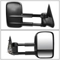 Auto Dynasty Right Side Black Power Adjustment Manual Telescoping Folding Towing Mirrors Compatible With Ford F-150 F-250 97-04