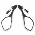 Httmt- Black Classic Left Right Rearview Motorcycle Mirrors Compatible With 2017-2021 Suzuk Gsx-r 1000 P N Mt252-038-bk