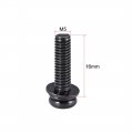 Uxcell M5 X 16mm Carbon Steel Phillips Pan Head Machine Screws Bolts Combine With Spring Washer And Plain Washers 20pcs