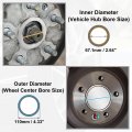 X Autohaux 4pcs Od 110mm To Id 67 1mm Aluminum Alloy Car Hub Centric Rings Wheel Bore Center Spacer