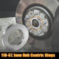 X Autohaux 4pcs Od 110mm To Id 67 1mm Aluminum Alloy Car Hub Centric Rings Wheel Bore Center Spacer