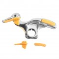 Tire Changer Automobile Mount Demount Duck Head Tool With 1 Pair Rim Protector For Replacement Cast Steel 30mm 