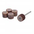 5pcs 13mm Dia 80 Grit Sandpaper Flap Sanding Wheel Grinding Head W Mandrel 