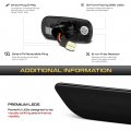 Vipmotoz Amber Full Led Side Indicator Light Front Turn Signal Blinker Lamp Replacement For Audi A4 S4 A6 A8 Allroad Tt Quattro