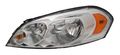Left Headlight Assembly For 2006 To 2013 Chevrolet Impala Driver Side Halogen Lamp Silver Polycarbonate Lens Waterproof Part 