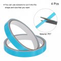 Uxcell 4rolls Glow In The Dark Tape 0 3 Inch X 9 8 Ft Fluorescent Adhesive Luminous For Stairs Walls Steps Exit Sign Home