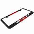 Dodge Shaker Challenger Racing Stripe Black Metal License Plate Frame