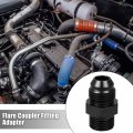 X Autohaux 2pcs Black 8an Male To M18 1 5mm Thread Tube Hardline Fuel Line Adapter Oil Gas Pipe Fitting